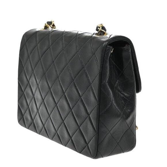 CHANEL CC Logo Mini Matelasse Chain Shoulder Bag Leather Black GHW 809RF425 - Picture 4 of 16